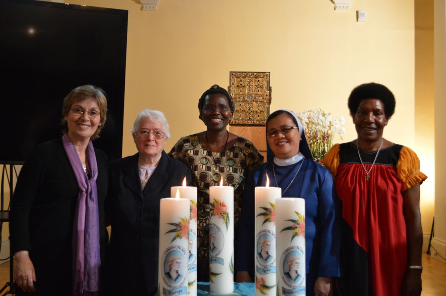 Sisters from each of the continents where Mercy has a presence, 20th Anniversary Closing ritual, 2014